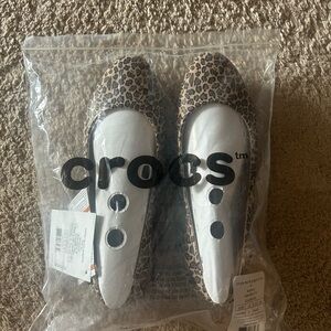 CROCS Leopard Print Slippers